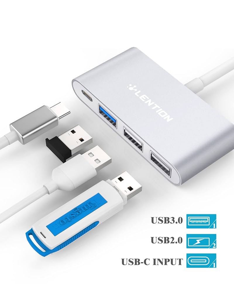 LENTION USB Type-C ハブ ピンク Amazon | LENTION 4-in-1 USB-Cハブ USB 3.0とType C電源供給